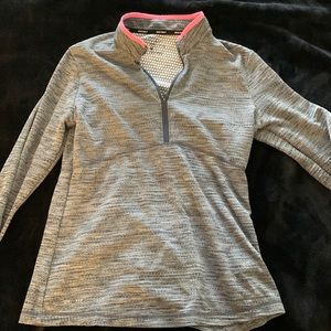 Nike Women’s Golf Half-Zip, Gray with Pink trim